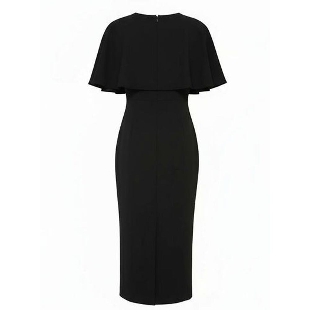 Tuckernuck Black Midi Dress with Cape Sleeves - Picture 8 of 8